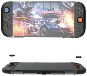 For Nintendo for Switch 2 Detachable Clear Protector Screen Protector & Thumb Grip Caps Protection Skin for Switch 2 Accessories