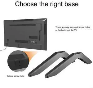 tv666 Desk Television Base Legs Stand Easy Installs No Hole Support