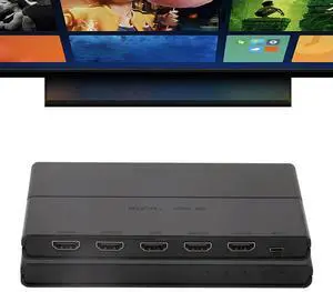 HDMI-Compatible Switcher Multi-Purpose HDMI-Compatible Converter Easy Install 1080P HD Audio Video Splitter for TV Streaming Box