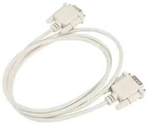 VGA DB15 Male To RS232 DB9 Pin Male Adapter Cable / Video Graphic Extension Cable (White, 1.4M)