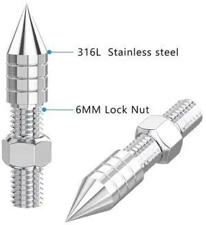 1 Pcs Stainless Steel Speaker Spikes Hifi Audio AMP Subwoofer M8_L50A