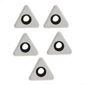 Multifunction Triangular Mic Microphone Interviews Logos 5pcs/set Household for School Office Dormitory Party