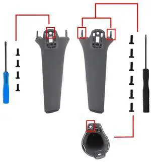 For Air 3 Drone Repair Part Left And Right Front Arm Tripod Replacement Landing Gear Stand