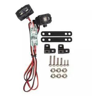 RC Car Lights LED Spotlight  With Controller For 1/10 RC Car TRX4 SCX10 9004  LED Light A