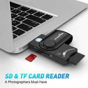 Rocketek CR310 USB 2.0 Card Reader TF SIM Card Reader Adapter for Computer