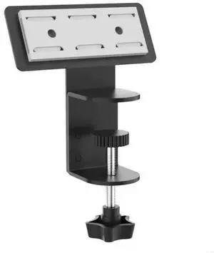 Mount with Adjustable Desk Clamp Secure Under Desk Solution for 0.39-1.96inch Tabletops Black