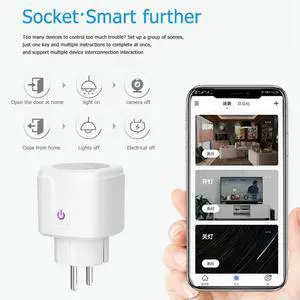 LSPA9 Plug Mini 2.4GHz Outlet EU Adaptor Wireless Remote Voice Control Voice Control for iOS Android