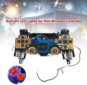 Electronic Machine Accessories 6-Color Luminated DTF LED Kit for 4 Controller for PS4 Controller