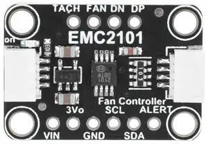 EMC2101 3.3-5V PC Fan Controller Temperature Sensor 1 Accuracy PC Fan Controller Temperature Sensor Module for STEMMA QT/Qwiic
