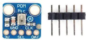 MP34DT01 Detection Microphone Sensor Simple Pulse PDM MEMS Microphone Module Microphone Module 1.8-3.3V High Sensitivity