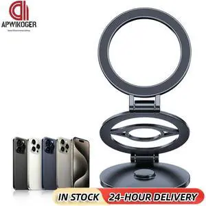 Magnetic Car Phone Holder 360° Rotation Foldable phone Stand for MagSafe 16 15 14 13 12 for Android