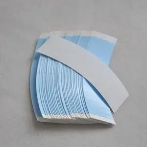 72Pcs/Lot Blue Strong Double Side Tape Extension Wig Tape Fixed Tape Arc Double Sided Tape For Toupee Lace Wig Adhesive