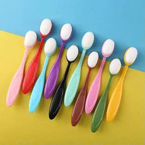 10pcs Colorful Ink Blending Brush Painting Drawing Flat Brushes Art DIY Tools
