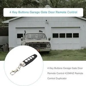 6 Pcs Universal 4 Key Buttons Garage Door Opener Remote Control Duplicator Garage Gate Door Remote Control 433MHZ