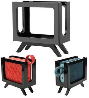 Speaker Stand Acrylic Tabletop Holder Anti-Slip Speaker Mount Speaker Display Shelf for JBL Go 4 & Go 3 Speaker