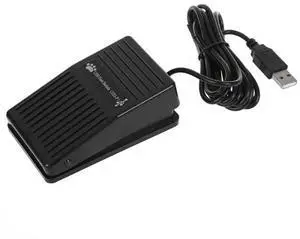 USB Foot Pedal Control Switch PC Game Pad with 2M Cable Game Control Action HID for Computer Multimedia String