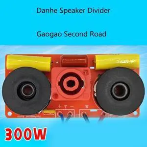 Adjustable Treble Bass Frequency Divider 2 Way Speaker Hifi Stereo Filters 2800Hz 300W Suitable for Stage