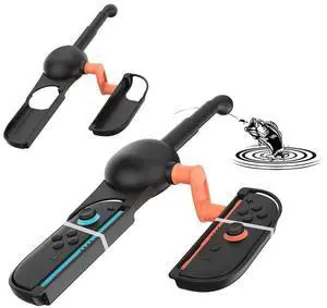 Fishing Rod for Nintendo for Switch 2 Joy-Con Fishing Game Accessories ABS Fish Game Kit Handle Stand Holder for Fishing Spirits
