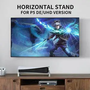 2Pcs Vertical Stand Dock Mount Holder Optical Drive Horizontal Stand for 5 PS5 Game Console Dock Mount