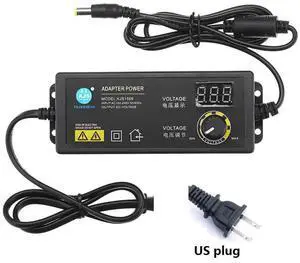 Adjustable Voltage with LED LCD Display Screen 3-36V 60W Power Adapter for Game Player Accessories