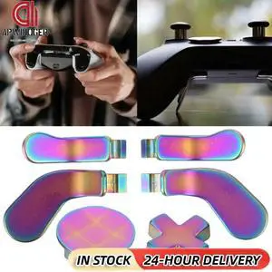6 in 1 l Controller Parts with 4 Paddles 2 D-pad Gaming Accessory Replacement Accessories Parts for Xbox One Elite Series 2