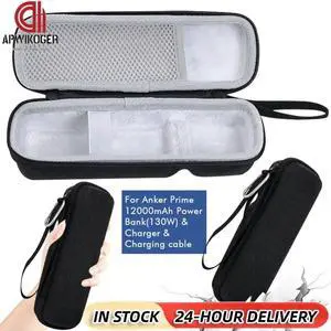 Carrying Case Shockproof Hard Travel Case Anti-scratch with Hand Rope&Carabiner for Anker Prime Power Bank 12000mAh 130W