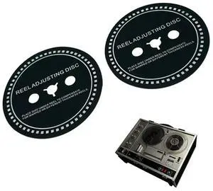 2 PCS SpGasket SpSilicone 0.9MM SpDisc Black Trident / NAB Adapter Spfor Reel To Reel Tape Recorders