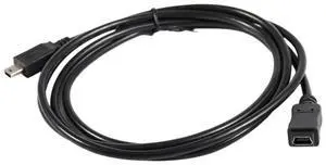 3X 1.5M Mini USB B 5Pin Male To Female Extension Cable Cord Adapter Black