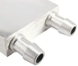 6X Primary Aluminum Alloy Water Cooling Block 40X40mm For Liquid Water Heat Sink System Silver For PC Laptop CPU