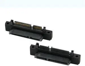 3PCS SFF-8482 SAS Female To SATA Male 15Pin Bend Head 90 Degree Angle Adapter Converter For Motherboard Cable