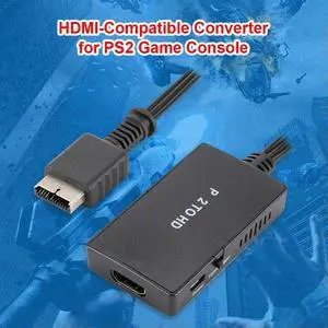 HD Game Console Adapter Accessories HDMI-Compatible Converter HD Video Cable Splitter Adapter for PS2 Game Console