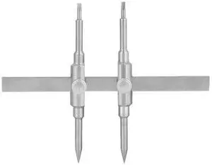 Lens Repair Wrench Dual Tip Stainless Steel Lens Repair Set Lens Spanner Wrench for Disassemble 10-130mm Film/Telescope Lens