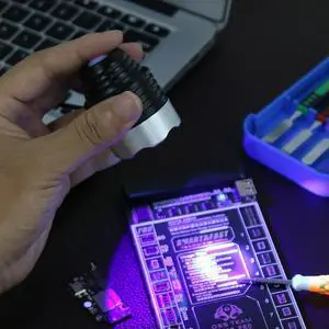 K-338 USB UV Glue Curing Lamp Green Oil Heating Light Circuit Board Repair Tools