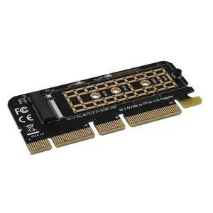 3X M.2 Nvme SSD To PCI-E X16 Converter Card NGFF M-Key M.2 Pcie PCI-Express X4/X8/X16 Solid State Disk Adapter Card