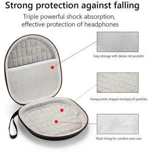 Carrying Case Pouch Travel Box Headset Adapters Accessories Hard EVA Headphone for COWINE 7 CASE WHCH710N WHCH700N