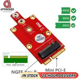 M.2 to Mini PCI-e Adapter 3030 3042 3052 for 3G 4G 5G Module M2 to Mini PCI-e