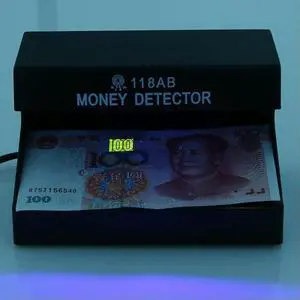 110-220V UV Light Counterfeit Money Detector Checker with ON/OFF Switch EU