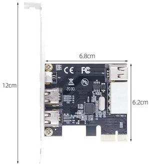 PCI-E 1X 1394 4 Port DV HD Video Capture Card Firewire Card_L50A