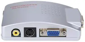 PC Laptop VGA to TV RCA Composite S-video Switch Converter Adapter