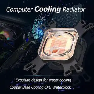 CPU Water Block Water Computer Cooling Radiator for +Screws