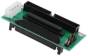 SCSI SCA 80Pin to 68Pin to 50Pin IDE Hard Disk Adapter Converter Card Board