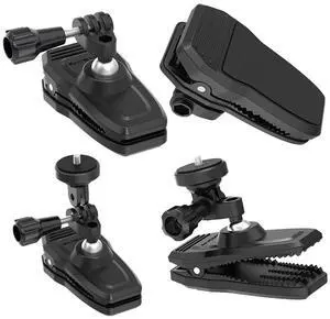 Magnetic Action Camera Holder 360° Rotation Backpack Strap Mount Clip Clamp Holder Backpack Shoulder Strap Mount for GoPro 12