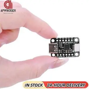 MCP2221A General Purpose USB To GPIO ADC I2C MCP2221A Breakout USB To GPIO Module Board for Adafruit Stemma QT/Qwiic