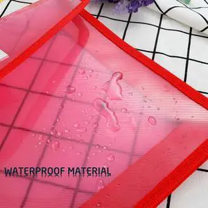 A4 Plastic Wallets File Folder With Snap Buckle And Pocket A4 Waterproof Transparent File Bag