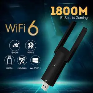 FU-AX1800 Dual Band 1800Mbps 6 Adapter 2.4G/5G PC USB3.0 Network Card