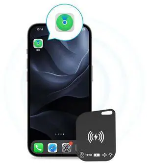 Wireless Charging Ultra Slim Tracking Card Waterproof Works for Find My Tag Wallet Tracker Keys Suitcase Bag Locator