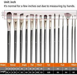 30PCS Acrylic Paint Brushes Set, Acrylic, Watercolor And Gouache Painting Brushes Foramatures And Professional Painter