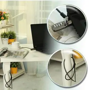 3X Security Anti-Theft Combination Laptop Notebook Cable Lock 4 Digit Password Lock
