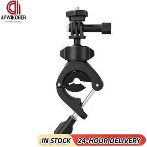 Handlebar Clamp Mount with 1/4 Screw Motorcycle Bike Pole Mount 360 Degree Ballhead Camera Clamp Mount for GoPro Action 4