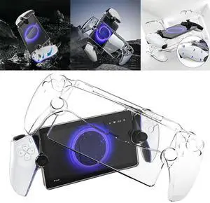 Transparent Protective Case Anti-Drop PC Full Protection Protector Cover Anti-Fingerprint for PS5 Portal Handheld Game Console